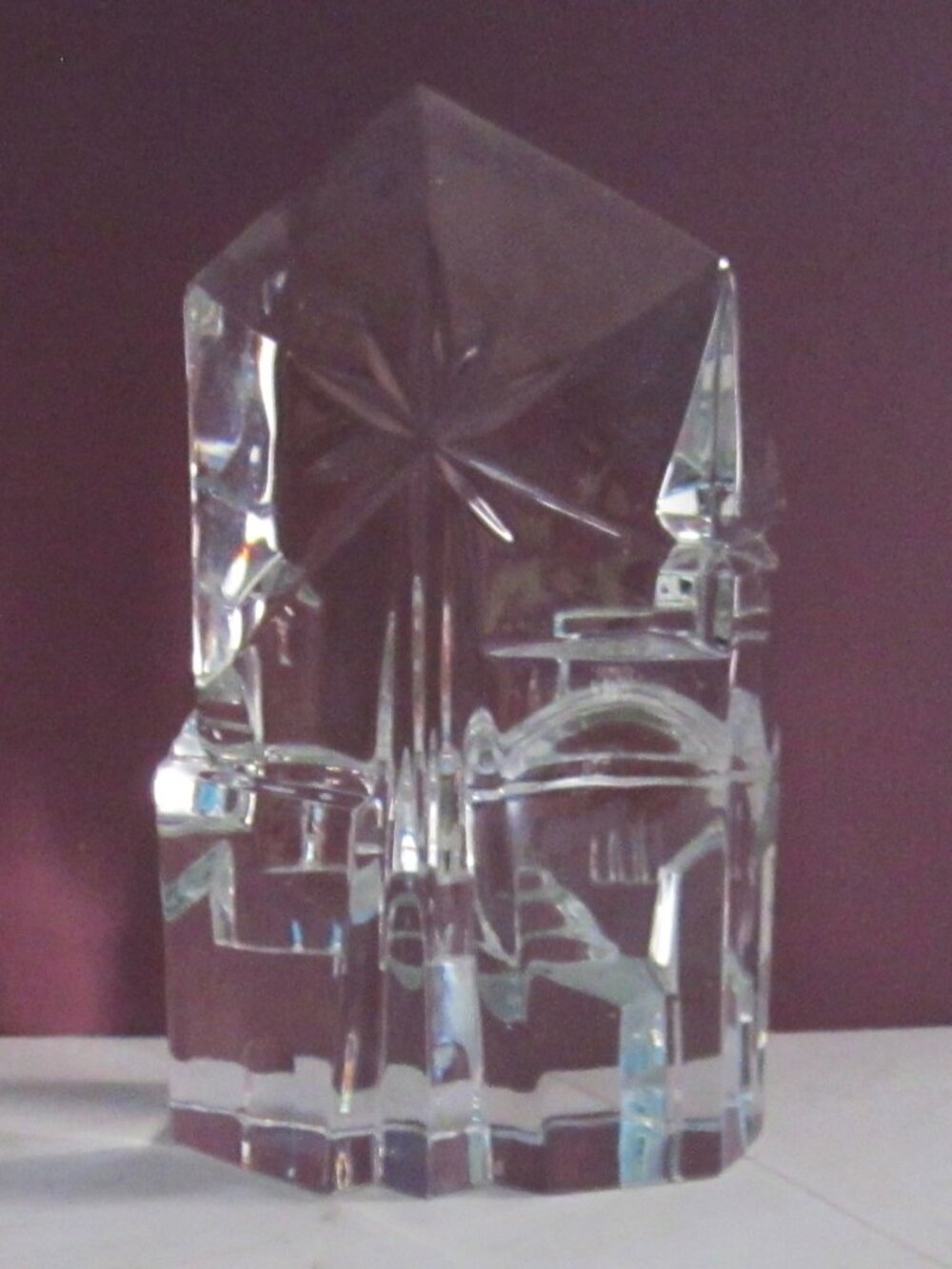 Avon Full Lead Crystal Bethlehem Nativity Sculpture Original Box Room Decor - Picture 6 of 10